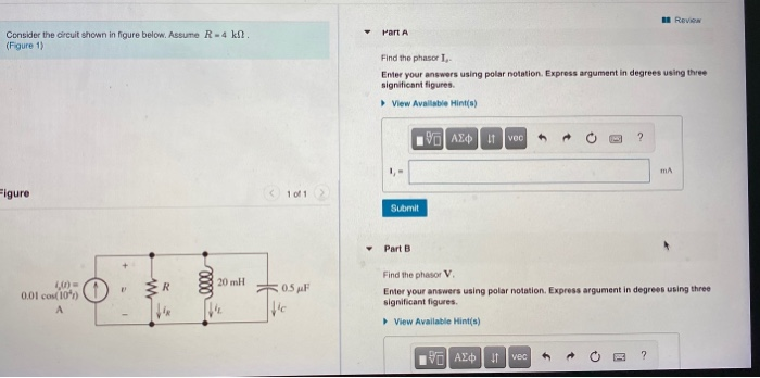Solved REVIN Part A Consider the circuit shown in figure | Chegg.com