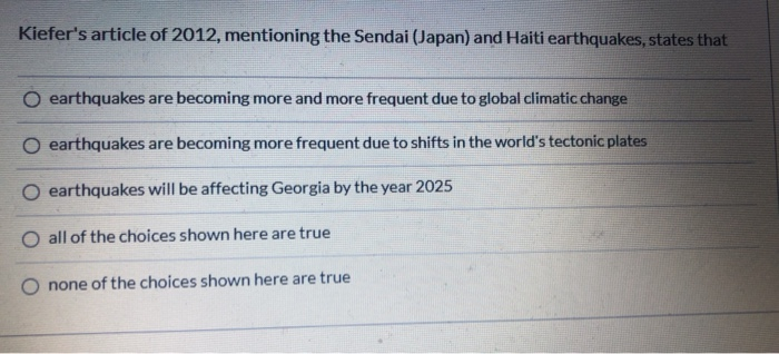 Solved Kiefer S Article Of 12 Mentioning The Sendai J Chegg Com