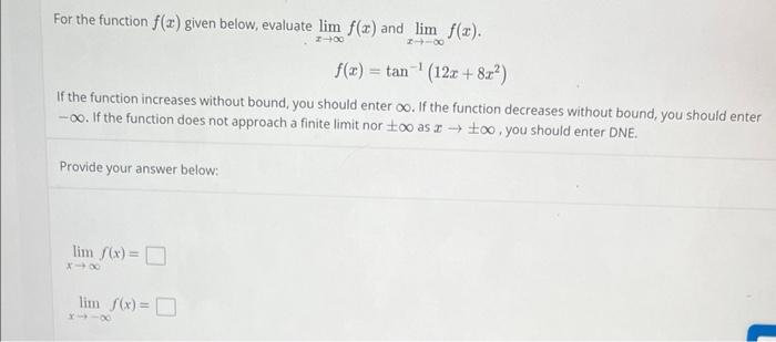 Solved For The Function F X Given Below Evaluate