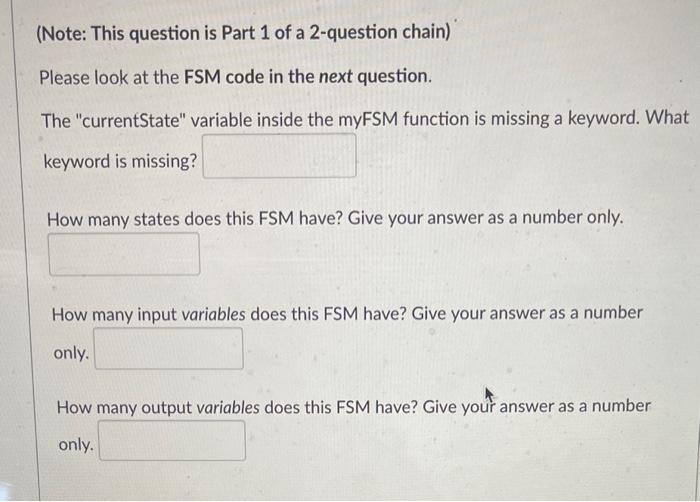 Solved (Note: This question is Part 1 of a 2-question chain) | Chegg.com