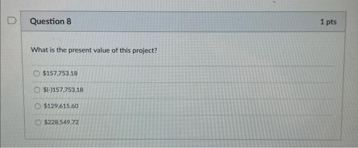 Solved D Question 5 1 pts Use this information to answer | Chegg.com