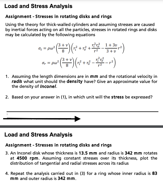 Load And Stress Analysis The Assignment Must Be Chegg Load And Stress Analysis The Assignment Must Be Chegg