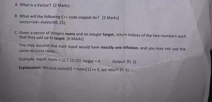 Solved B. What will the following C++ code snippet do? [2 | Chegg.com