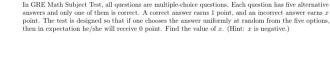 Solved In GRE Math Subject Test, all questions are | Chegg.com