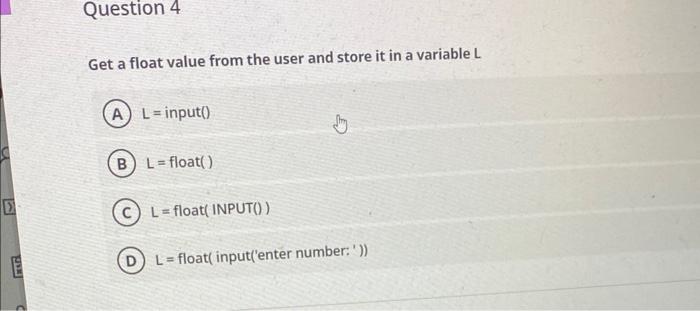 Solved Get a float value from the user and store it in a | Chegg.com