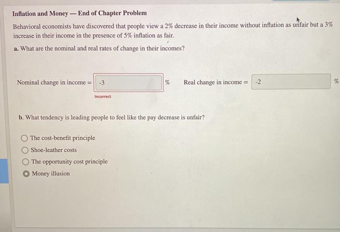 Solved Inflation and Money - End of Chapter Problem | Chegg.com