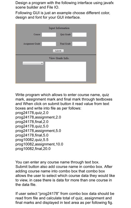 Solved Design a program with the following interface using | Chegg.com
