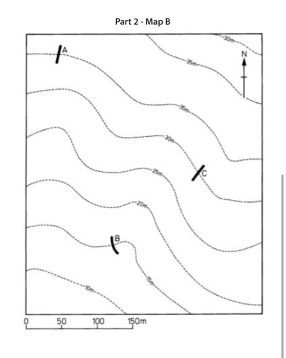 Solved Part 2: Use the map on page 3 labelled Part 2 - Map B | Chegg.com