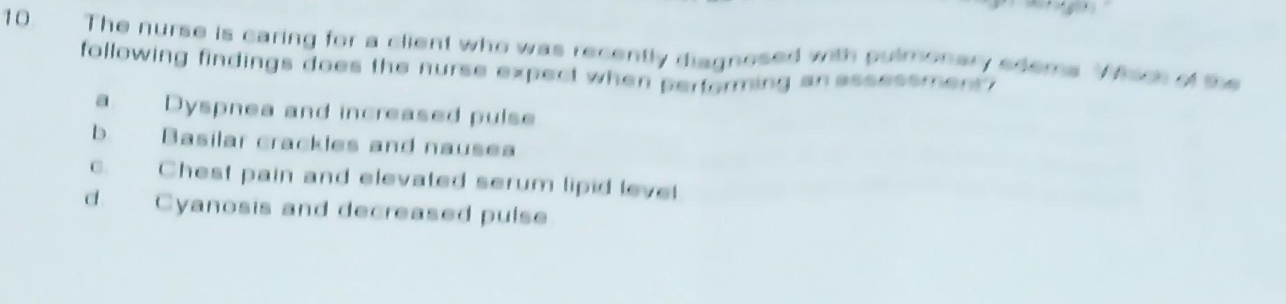 Solved Dysprea and inc reased puite 1. Dasilar crarkes and | Chegg.com