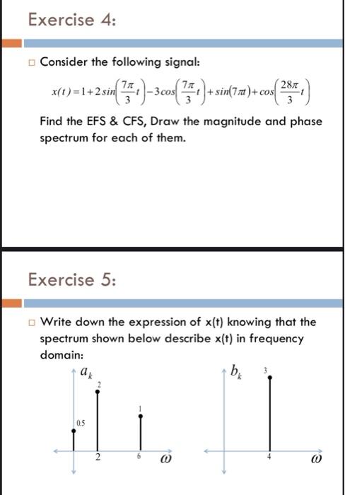 Solved Consider The Following Signal: | Chegg.com