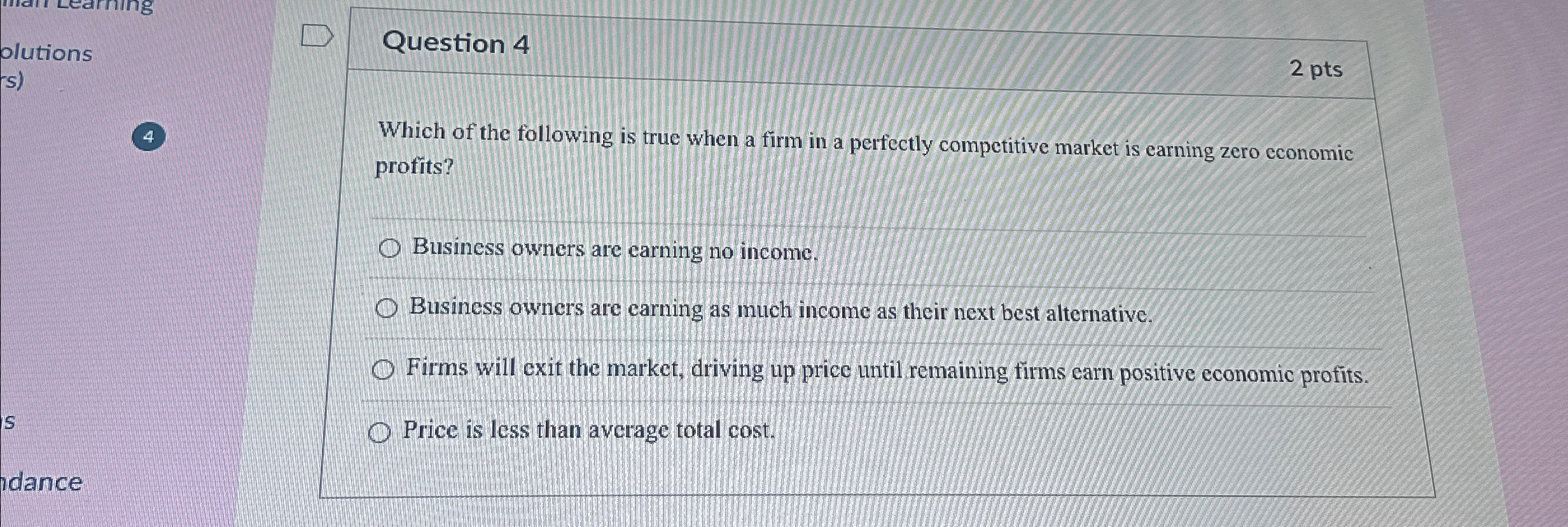 Solved Question 42 ﻿pts4Which of the following is true when | Chegg.com