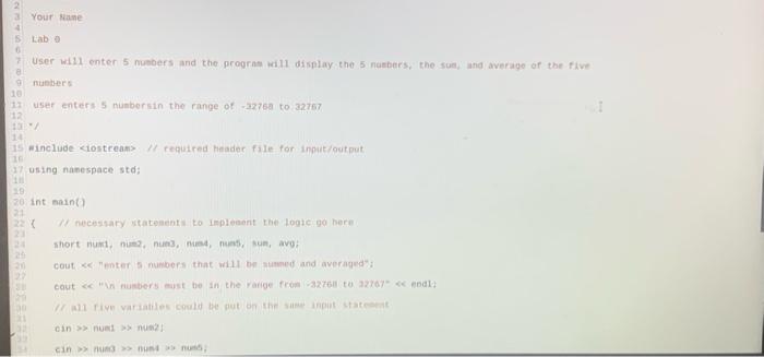 Solved Instructions Compile and execute the program making | Chegg.com