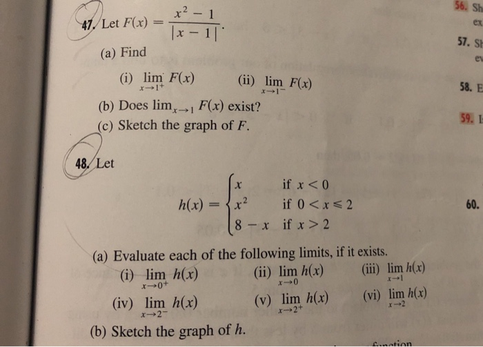 Solved X 1 47 Let F X 1 A Find 58 E I L Chegg Com