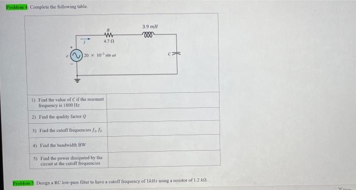 Solved Problem 1. Find the current that flows through the | Chegg.com