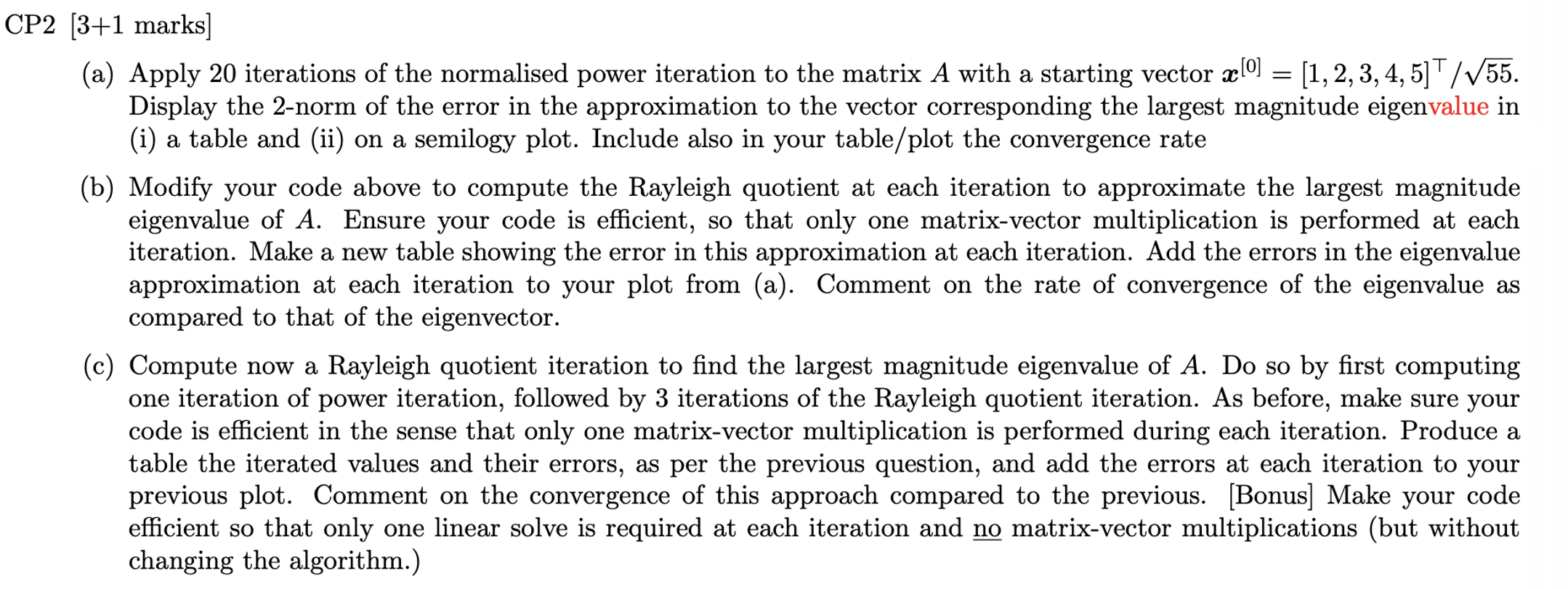 Solved Please use MATLAB to answer this question. Please | Chegg.com
