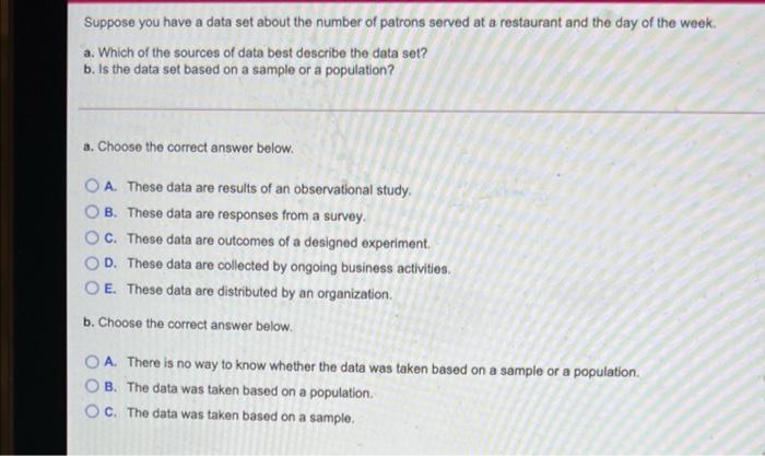 Solved Suppose you have a data set about the number of | Chegg.com