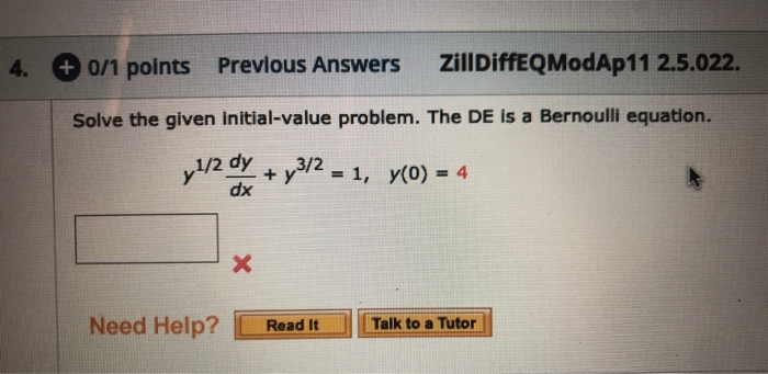 4 0 1 Points Previous Answers Zilldiffeqmodap 11 Chegg Com<script async src=