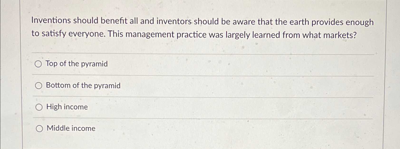 Solved Inventions should benefit all and inventors should be