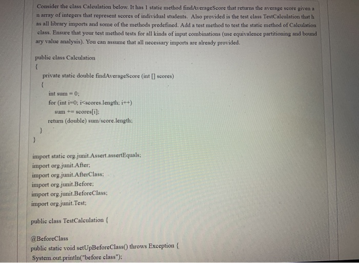 Solved Consider the class Calculation below. It has 1 static | Chegg.com