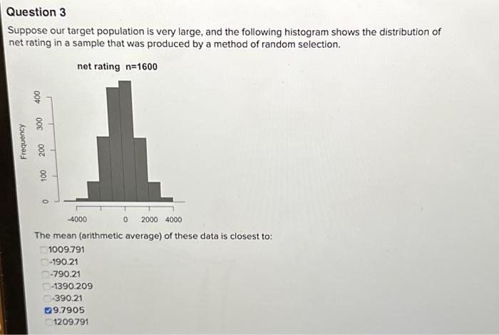 Solved Suppose Our Target Population Is Very Large, And The | Chegg.com