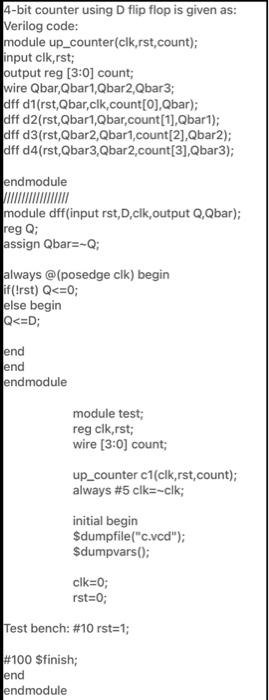 Solved You are required to Design a MOD 10 counter with | Chegg.com