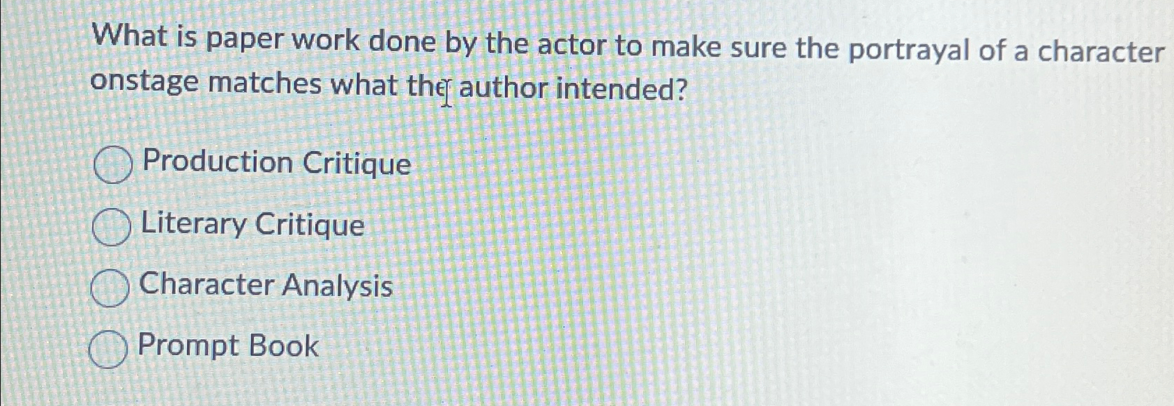 Solved What is paper work done by the actor to make sure the | Chegg.com