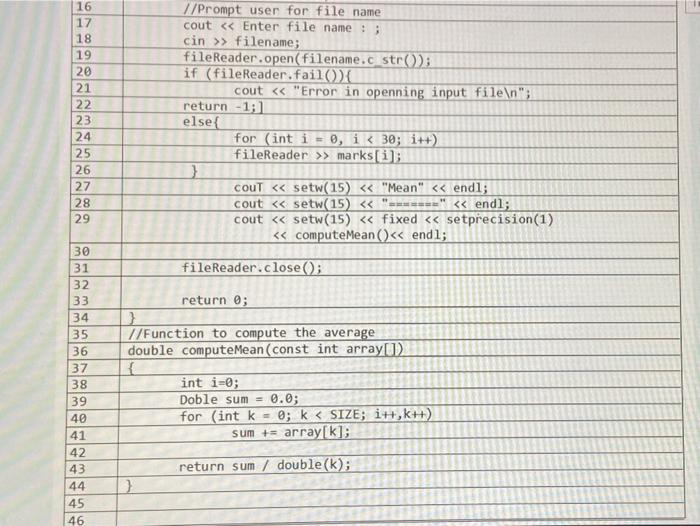 Solved Find at least 10 syntax errors, then write the line | Chegg.com