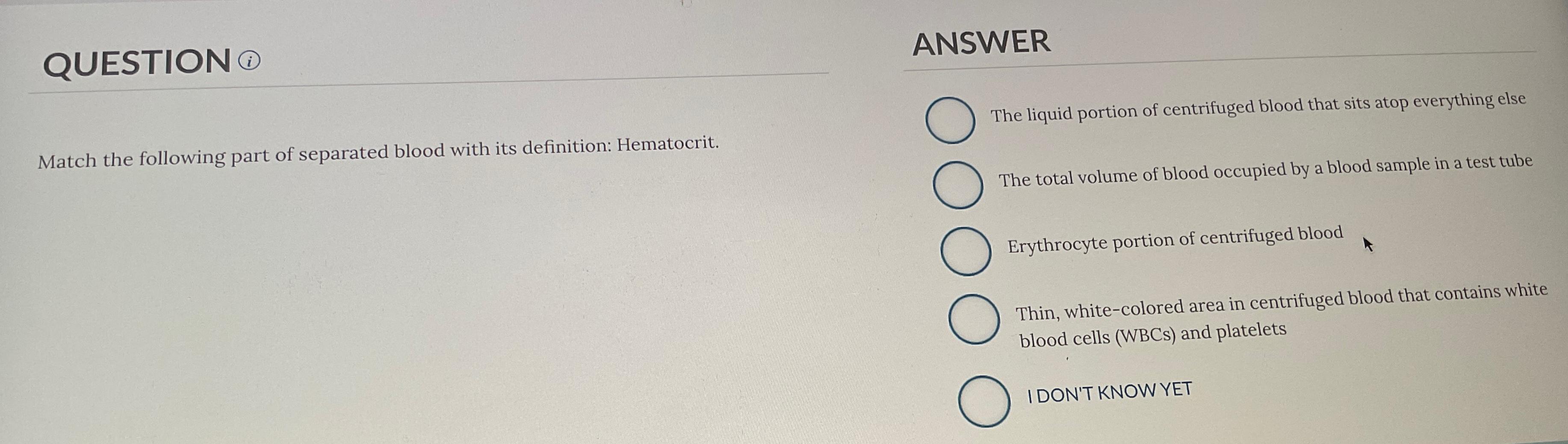 Solved QUESTIONANSWERMatch the following part of separated | Chegg.com