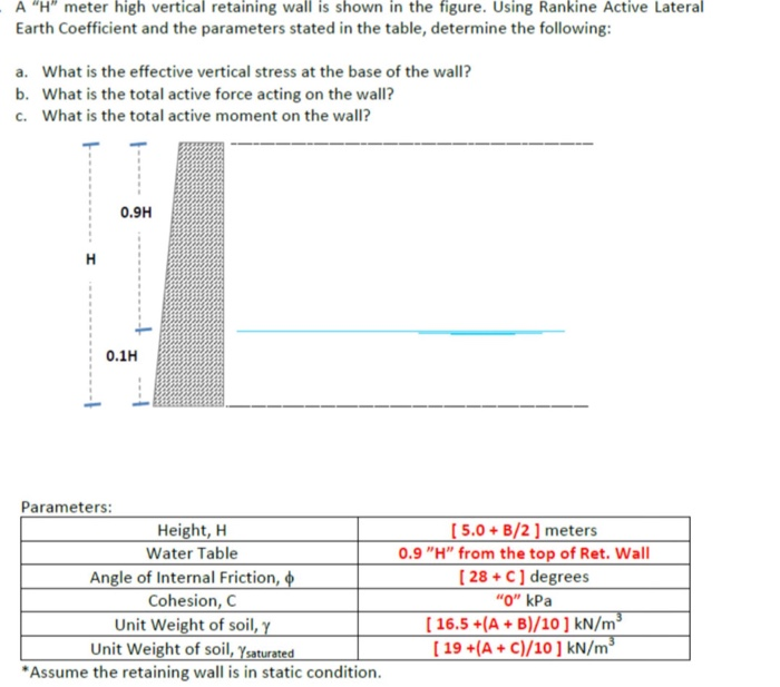 Solved A) What Is The Effective Vertical Stress At The Base | Chegg.com