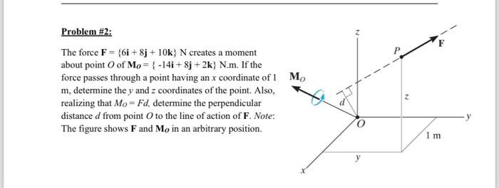 Solved 3-37. ﻿The force F={6i+8j+10k}N ﻿creates a moment