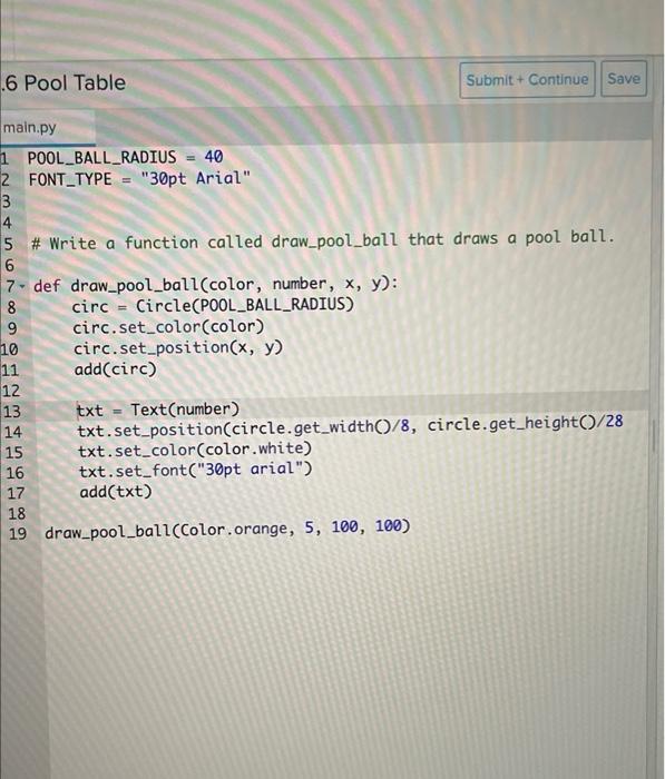 solved-codehs-5-3-6-pool-table-pythonthe-goal-is-to-use-the-chegg