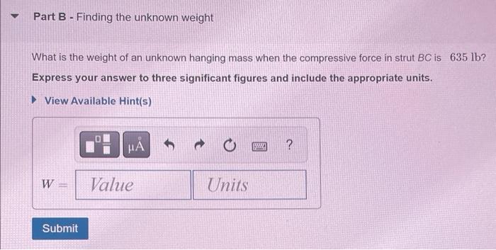 Solved Learning Goal To Apply The Condition Of Equilibrium