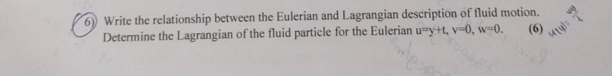 Solved Write the relationship between the Eulerian and | Chegg.com