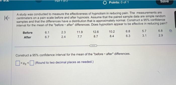 Solved A study was conducted to measure the effectiveness of | Chegg.com