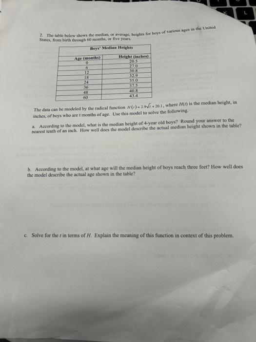 Solved Intermediate Algebra Unit 3 Activity 7 . Power | Chegg.com