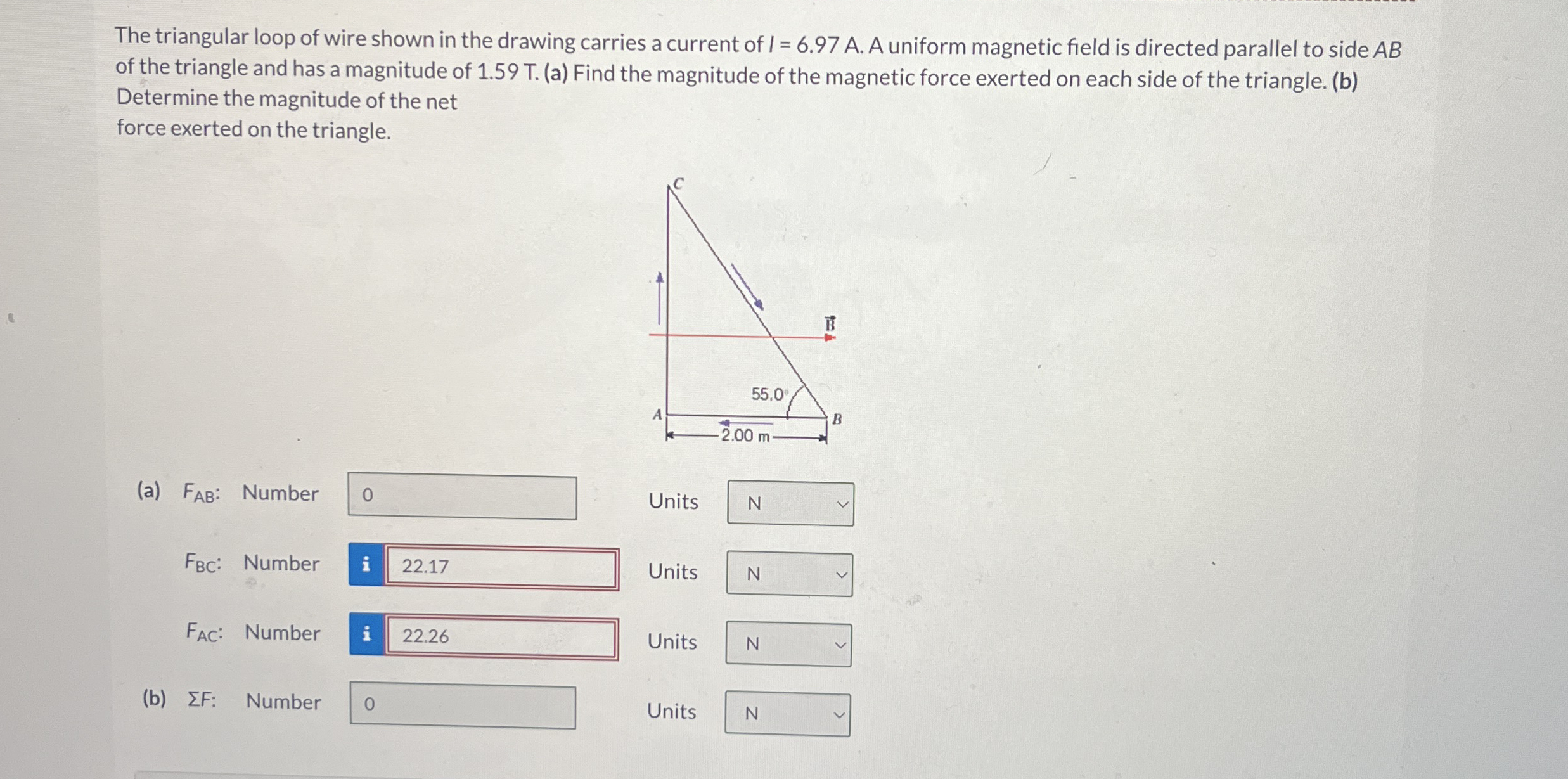 Solved The triangular loop of wire shown in the drawing | Chegg.com