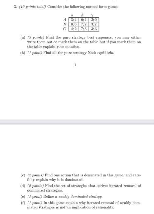Solved 3. (10 points total) Consider the following normal | Chegg.com
