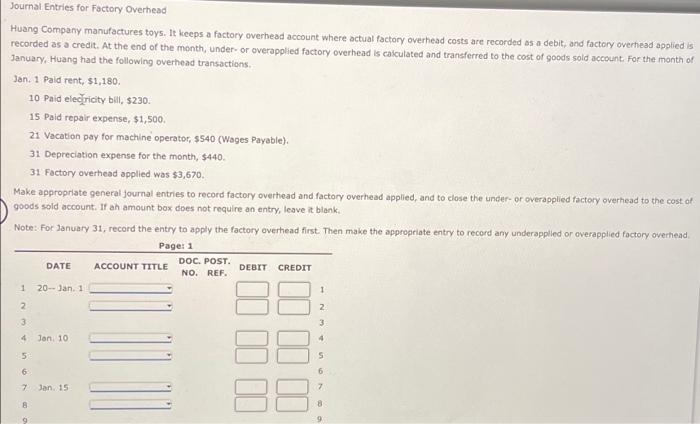 solved-journal-entries-for-factory-overhead-huang-company-chegg