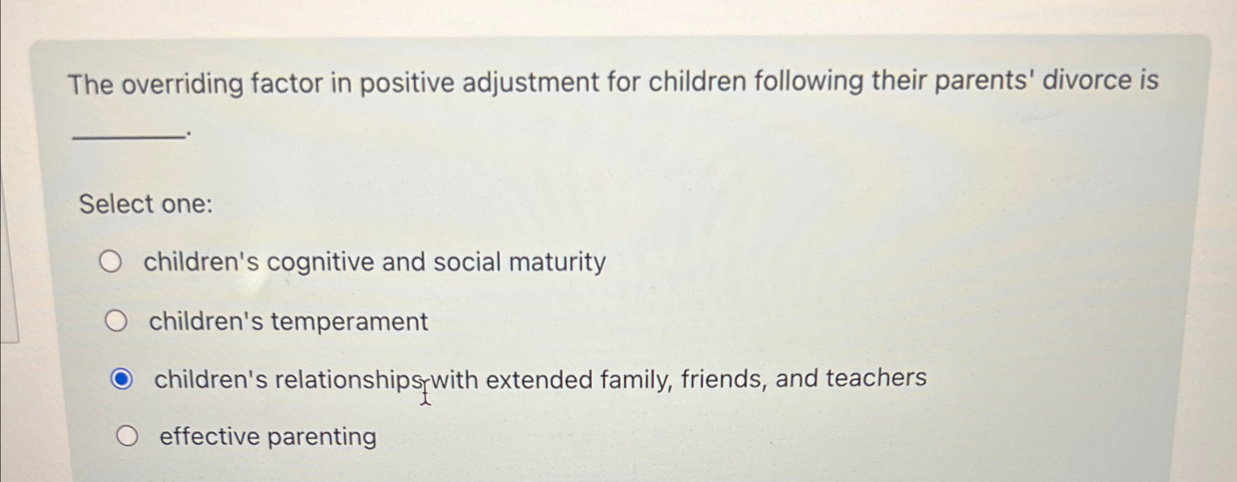 Solved The overriding factor in positive adjustment for | Chegg.com