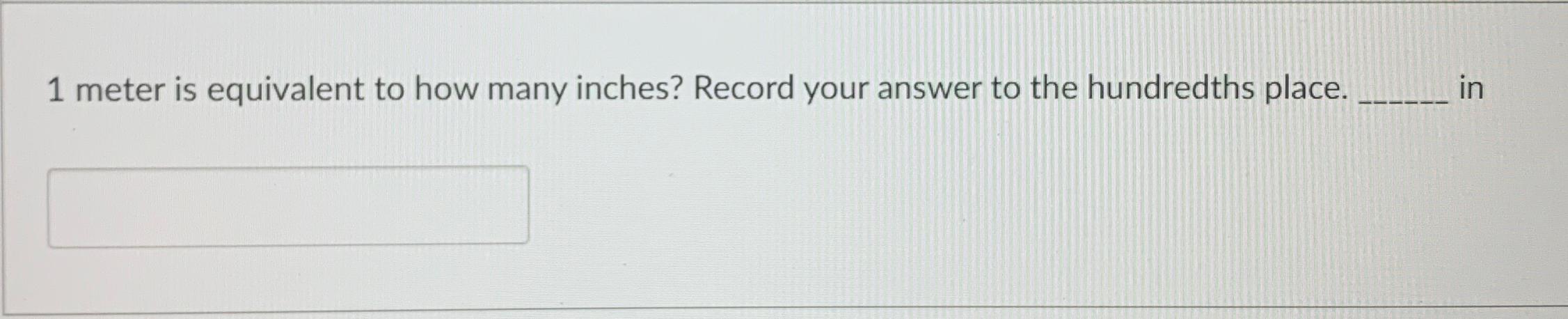 1 METER IS EQUAL TO INCHES visual data 8
