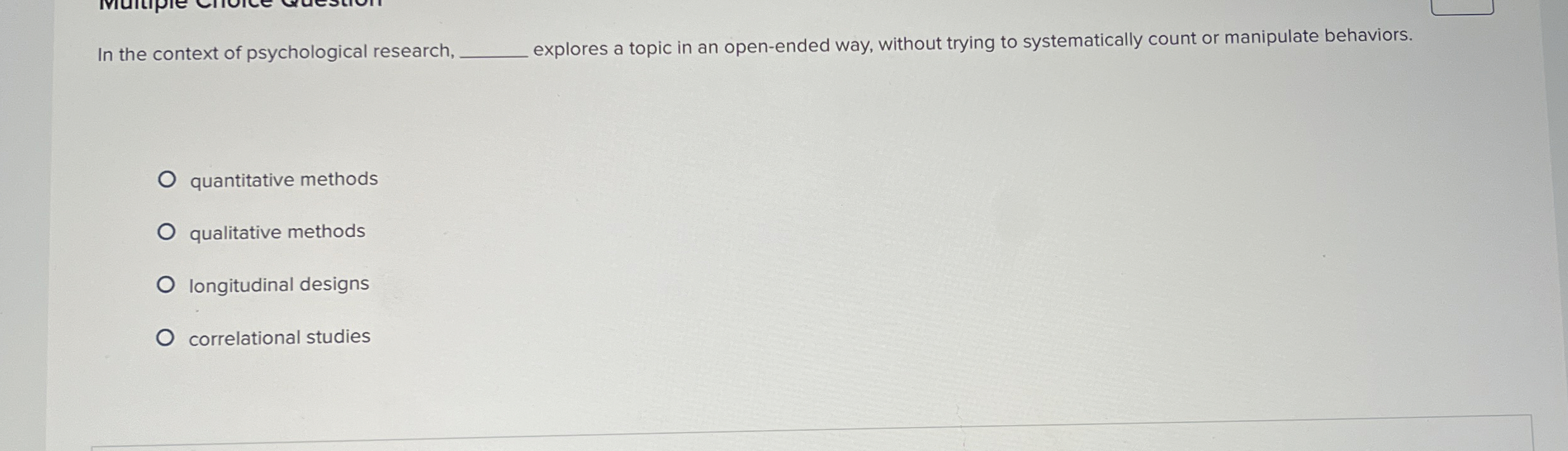 Solved In the context of psychological research, q, | Chegg.com