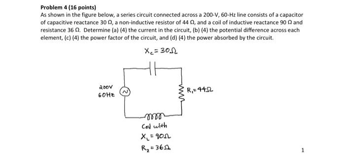 Solved Problem 4 (16 points) As shown in the figure below, a | Chegg.com