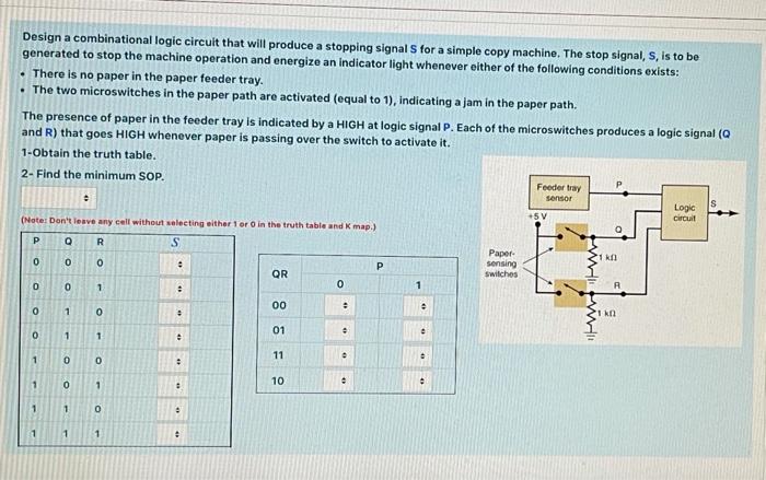 Solved Design a combinational logic circuit that will | Chegg.com