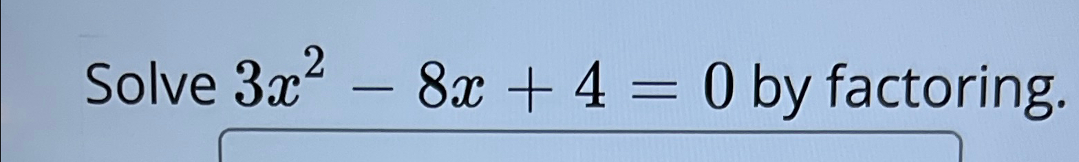 x 4 8x 2 16 0 solve by factoring