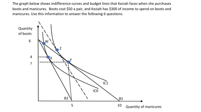 Solved The graph below shows indifference curves and budget | Chegg.com