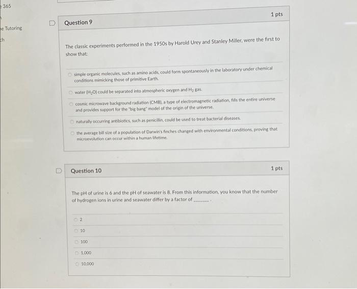 Solved The classic experiments performed in the 1950 s by | Chegg.com