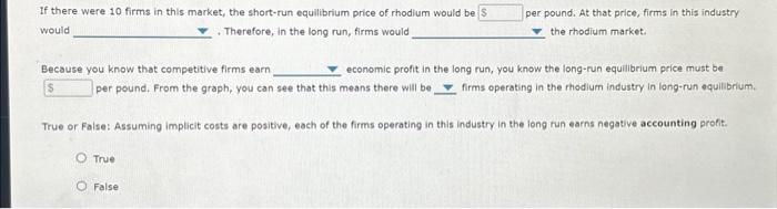 Solved 7. Short-run Supply And Long-run Equilibrium Consider 