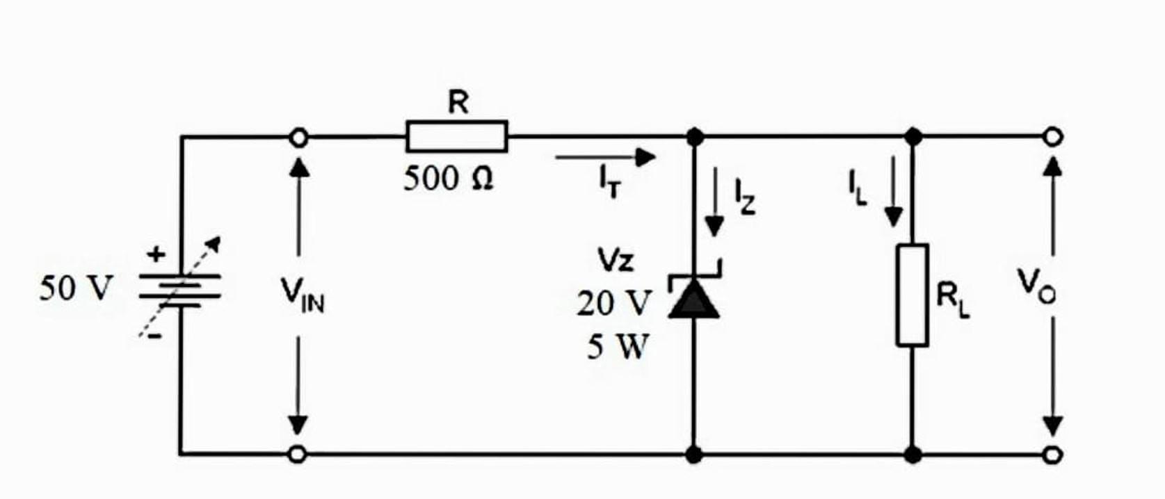 Solved Calculate in order for the zener diode given in the