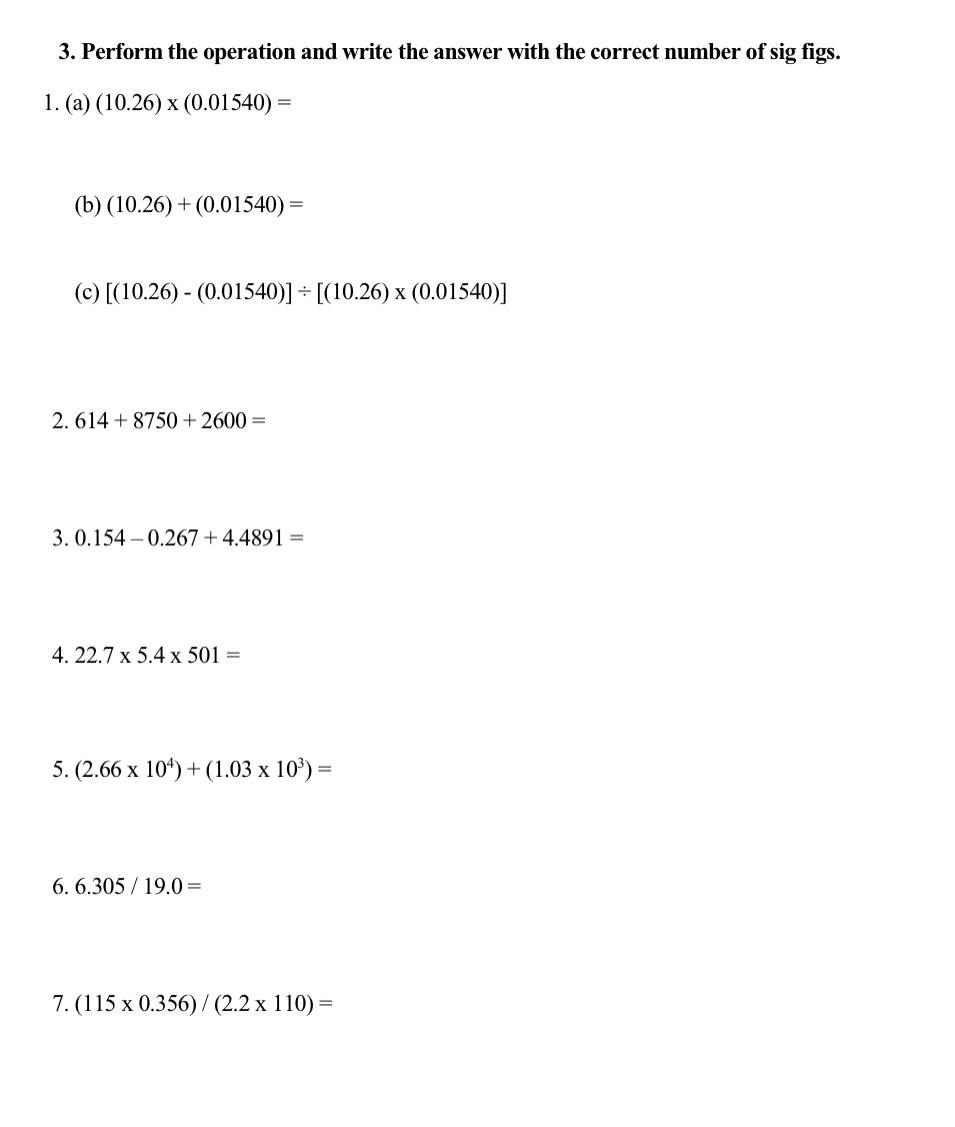 Solved Perform the operation and write the answer with the | Chegg.com
