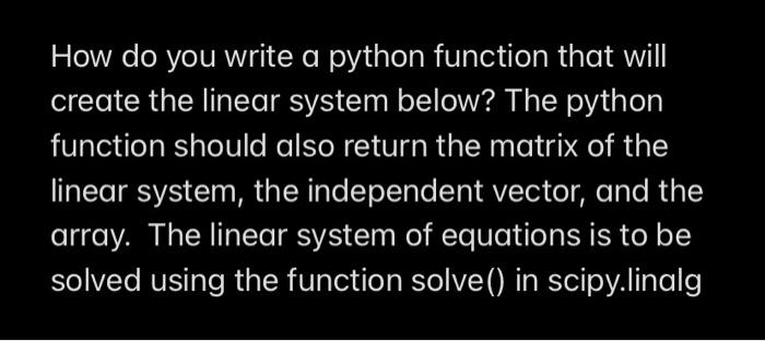 Solved How do you write a python function that will create | Chegg.com